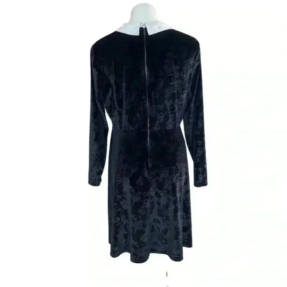 Loungefly Stitch Shoppe Disney Villains Velvet Embossed Print Dress size XL - Picture 2 of 10